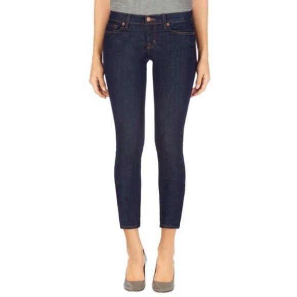 J Brand Midrise Capri Pure Dark Skinny Jeans
